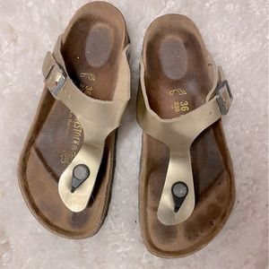 Gold Birkenstocks